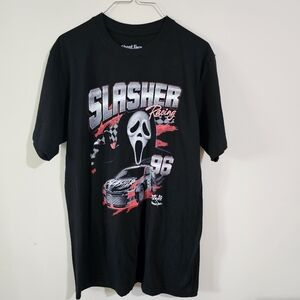 Ghostface slasher racing nascar style shirt